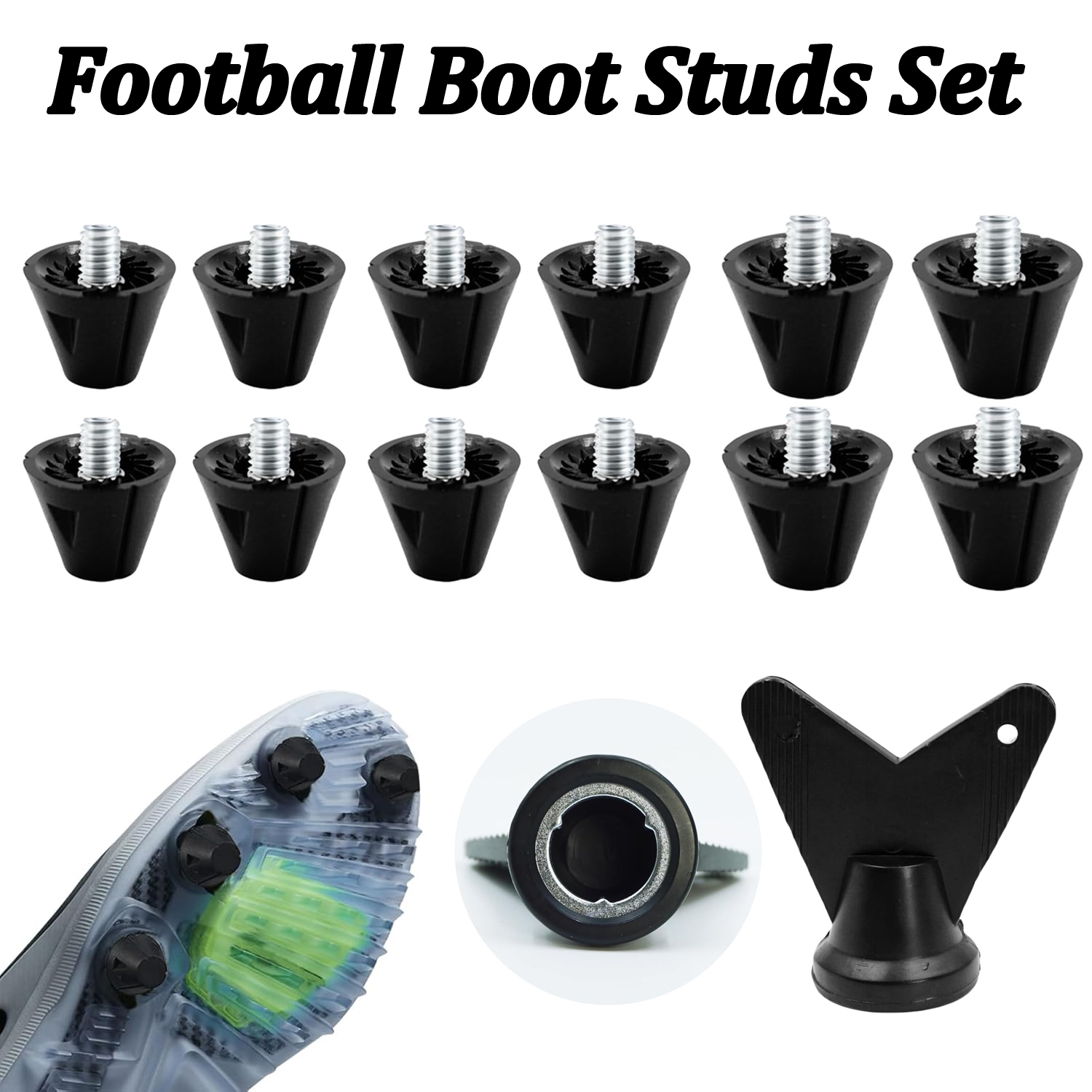 Sneaker Care Set - 4/12PCS รองเท้าฟุตบอล Studs เปลี่ยน 13 มม.และ