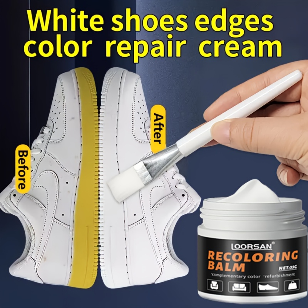 Sneaker Care Spray - โลร์ซาน นวัตกรรมใหม่ ครีมฟื้นฟูขอบรองเท้าสีขาว 35 กรัม -