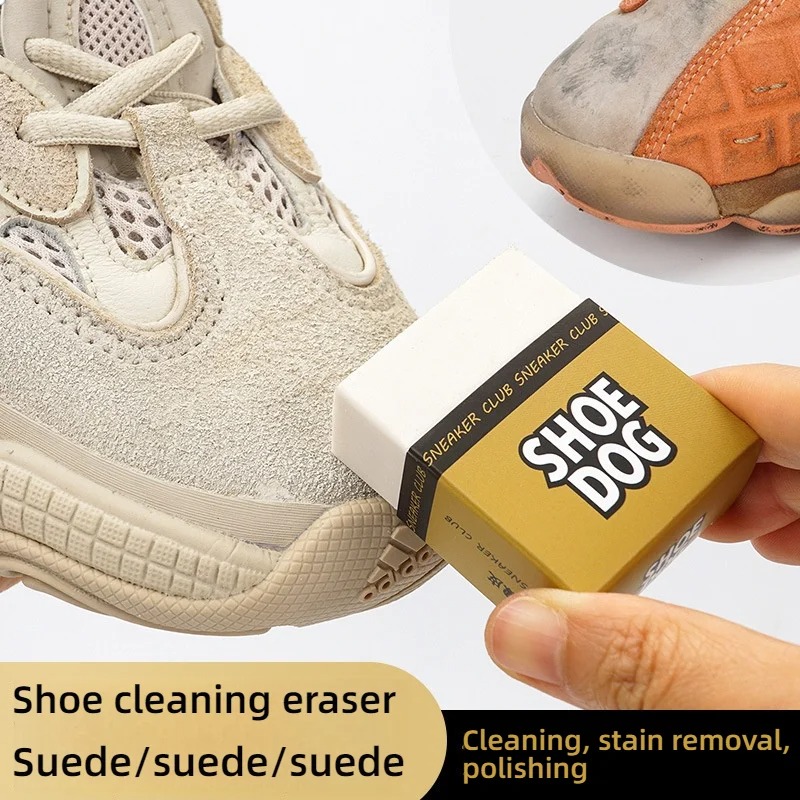 Sneaker Care Set - ชุดยางลบหนังนิ่มระดับพรีเมียมและชุดแปรงรองเท้าโช๊ด็อกสำหรับรองเท้าผ้าใบและรองเท้าสีขาว วัสดุอ่อนนุ่ม เครื่องมือทำความสะอาดแบบพกพาที่ไม่เสียหาย