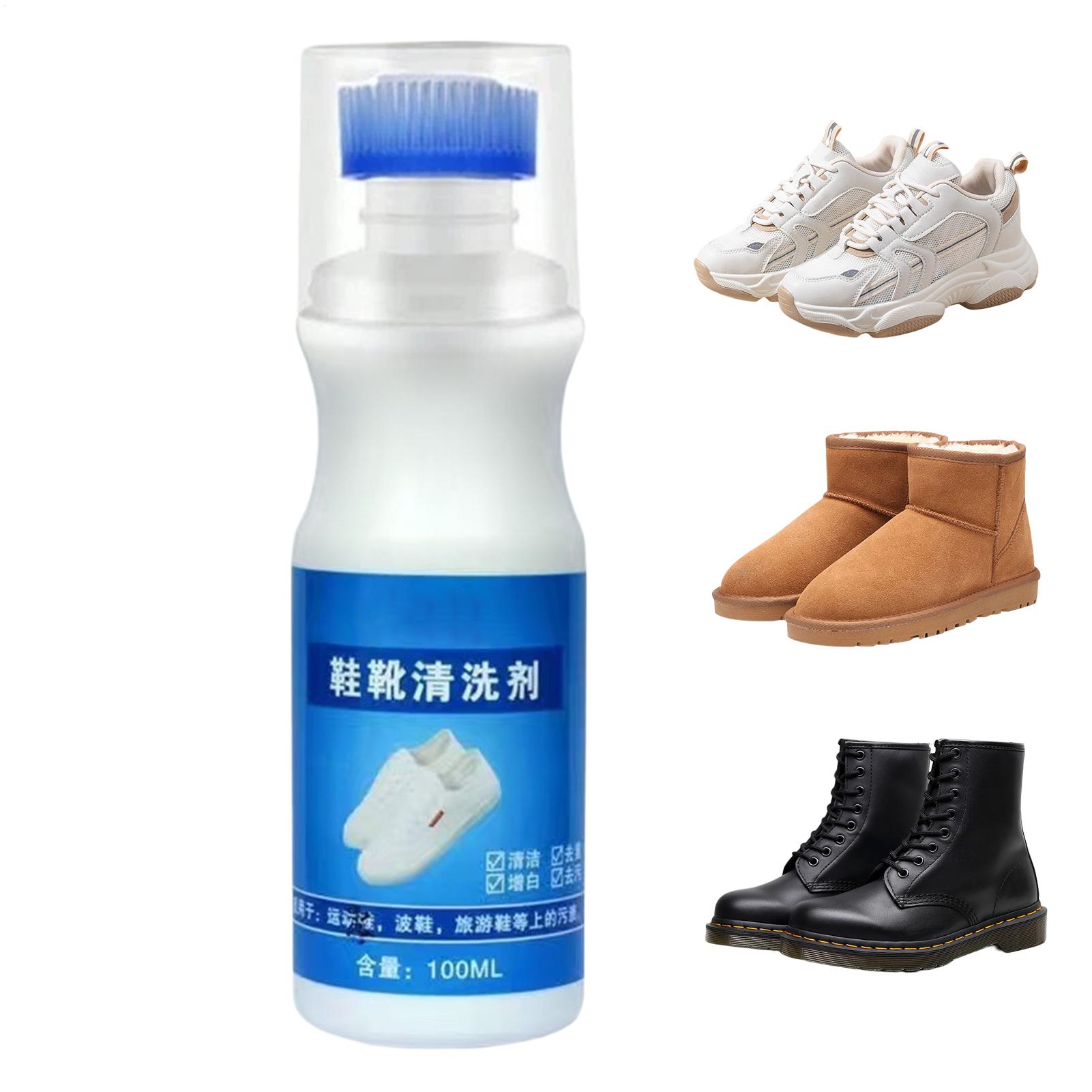 Sneaker Care Spray - น้ำยาทำความสะอาดรองเท้าสีขาว 100 มล. โฟมทำความสะอาดแบบไม่ใช้น้ำ ช่วยขจัดคราบและเพิ่มความขาว สำหรับรองเท้าหนัง