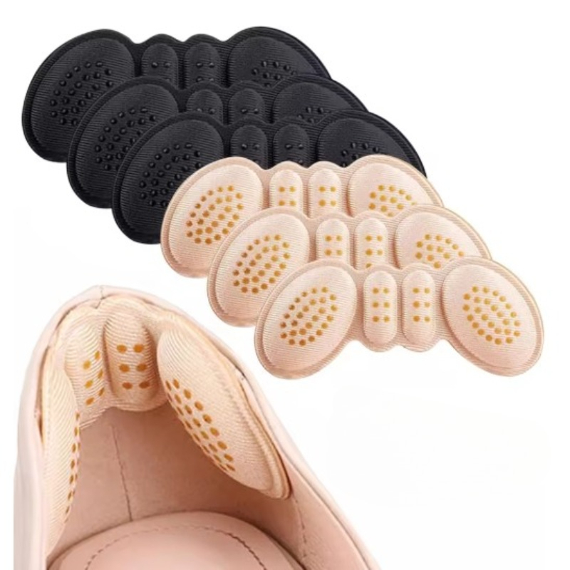 Heel Liner Grip - แผ่นรองส้นเท้าป้องกันการลื่นหลุดสำหรับรองเท้ากีฬา แผ่นรองหลังแบบครึ่งแผ่น ปรับได้ ป้องกันการเสียดสี แผ่นรองฝ่าเท้าแบบมีเบาะ