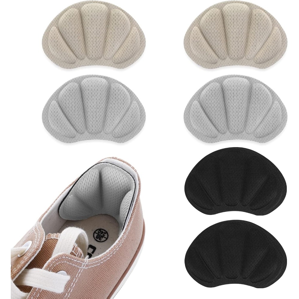 แผ่นรองส้นเท้าแบบแพ็ค 3 ชิ้น:  - Heel Liner Grip บทวิจารณ์และราคา