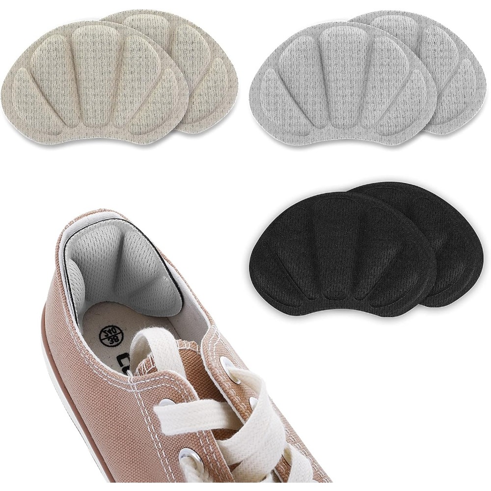 แผ่นรองส้นเท้าแบบแพ็ค 3 ชิ้น:  - Heel Liner Grip บทวิจารณ์และราคา