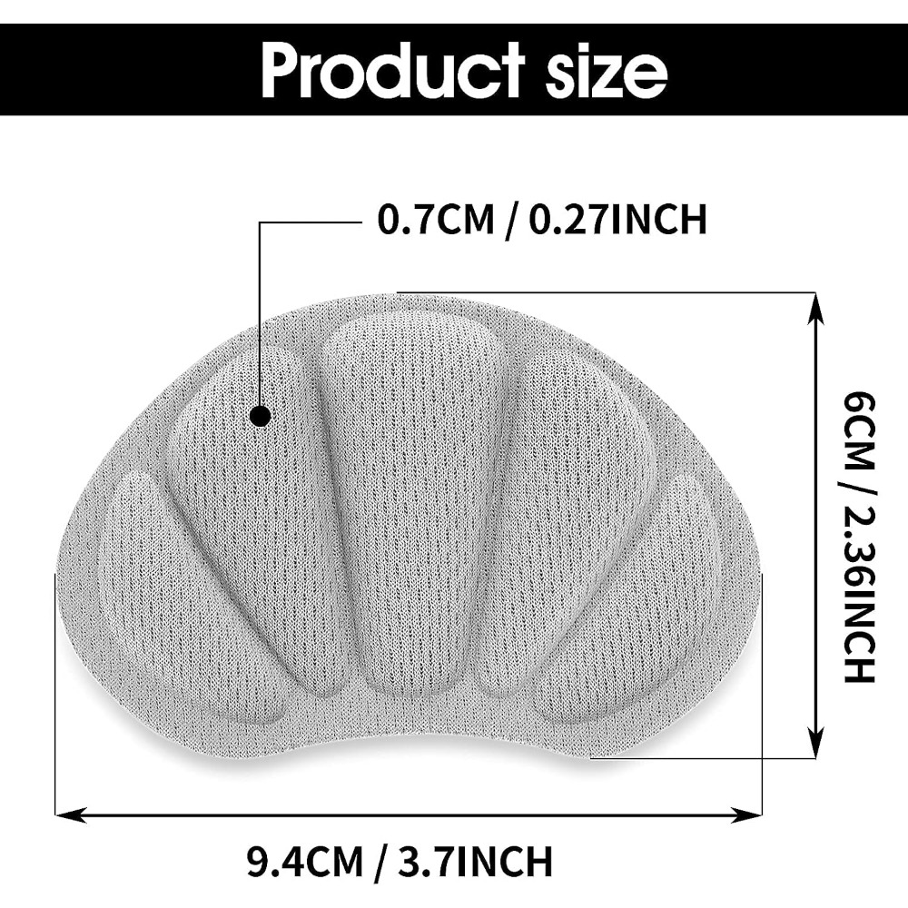 แผ่นรองส้นเท้าแบบแพ็ค 3 ชิ้น:  - Heel Liner Grip บทวิจารณ์และราคา